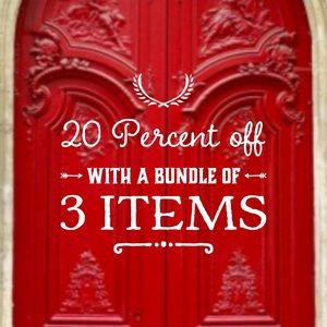 Bundle 3 items and get 20% off